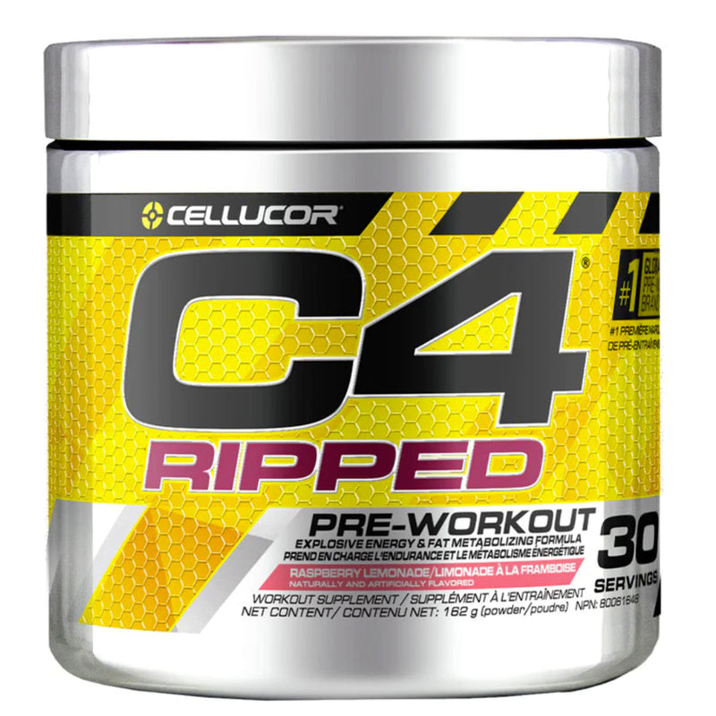 Cellucor C4 Ripped Pre-Workout Supplement (30 servings) Raspberry Lemonade.