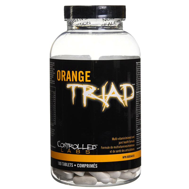 Buy Now! Controlled Labs Orange Triad Multivitamin (180 tabs). ORANGE TRIAD combines the most proven and effective vitamins, minerals, and nutrients for supporting optimal DIGESTION, IMMUNE system, and JOINT HEALTH into one "twice daily" dietary supplement.