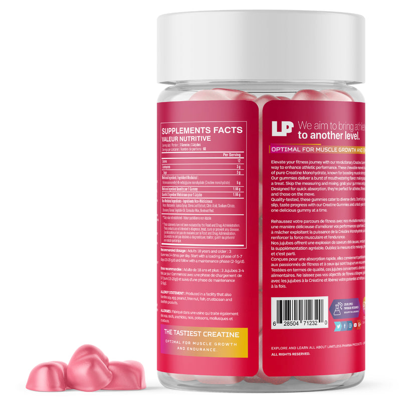 Limitless Pharma | Creatine Gummies (180 Gummies)