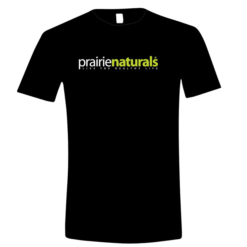 Prairie Naturals Branded T-Shirt Black | Thick Cotton