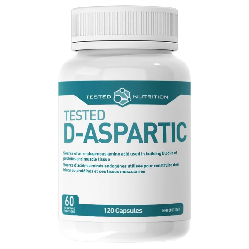 Tested Nutrition | (DAA) D-Aspartic Acid (120 caps)