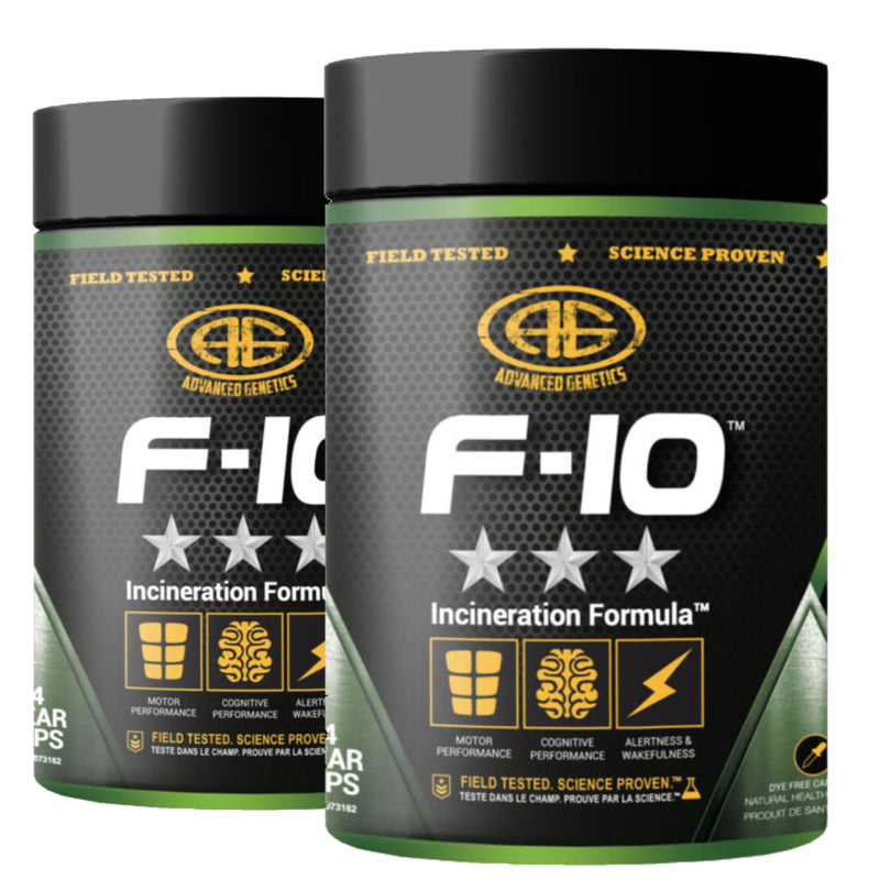 Advanced Genetics F-10 Fat burning BOGO to save 50% on the second product image.