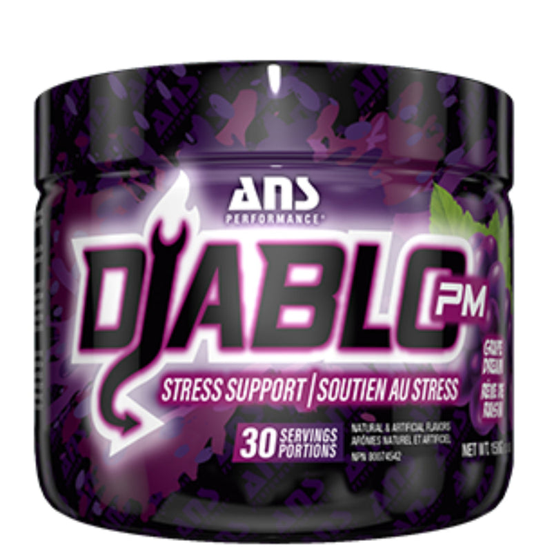 Buy Now! ANS Performance Diablo PM (30 servings) Grape. At its core Diablo PM is a powerful weight management tool to help achieve your dream physique while you sleep! 