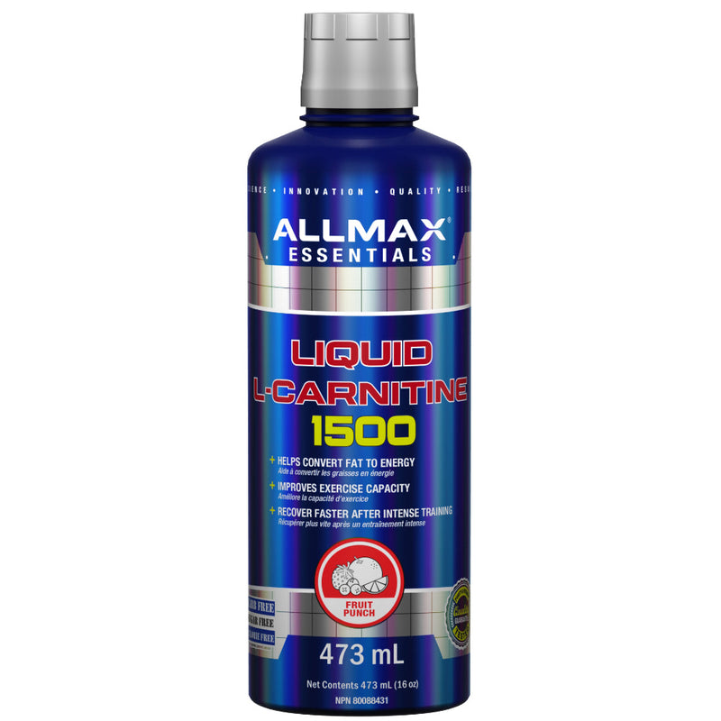 Buy Now! Allmax Nutrition Liquid L-Carnitine (473 ml) Fruit Punch. Helps convert fat into energy as a weight loss support.