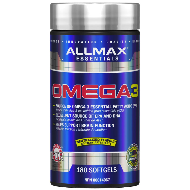 Buy Now! Allmax Nutrition Omega 3 (180 softgels). Cold-Water Omega 3 Fish Oil Concentrate