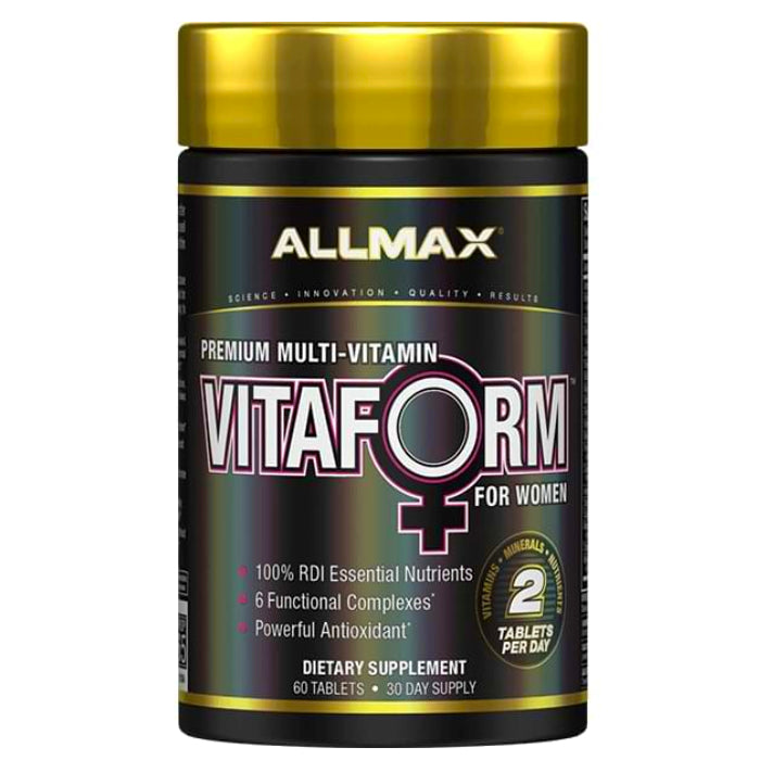Buy Now! Allmax Nutrition Vitaform for Women (60 tablets). Premium Multi-Vitamin supplement.