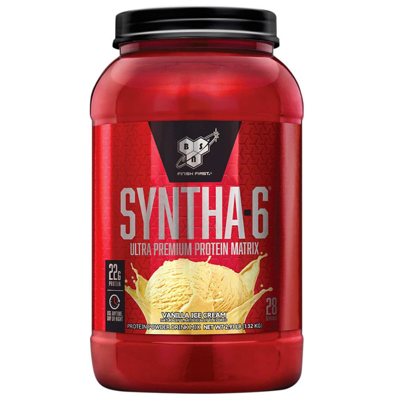 Buy Now! BSN Syntha-6 (2.91 lbs) Vanilla Ice Cream. SYNTHA-6® is an ultra-premium protein powder with 22g protein per serving and is our best-tasting protein on the market.