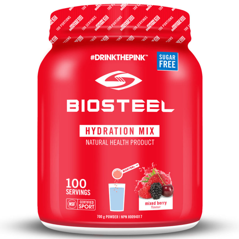 Buy Now! Biosteel Hydration Sports Mix (100 servings) Mixed Berry. BioSteel Sports Hydration Mix uses a ratio of amino acids, electrolytes, organic minerals and B vitamins to fuel your body and fight exhaustion.