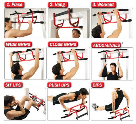 Chin Up Station | Multi-Angle Chin Up Door Exerciser | GoFit