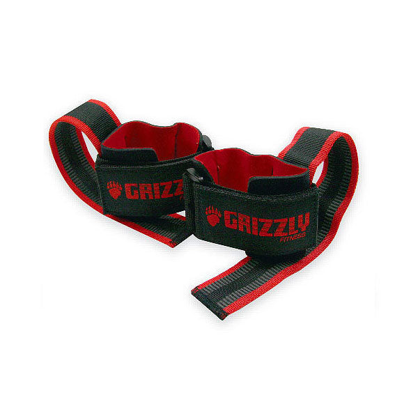 Grizzly Deluxe Super Grip Lifting Straps with Wrist Support