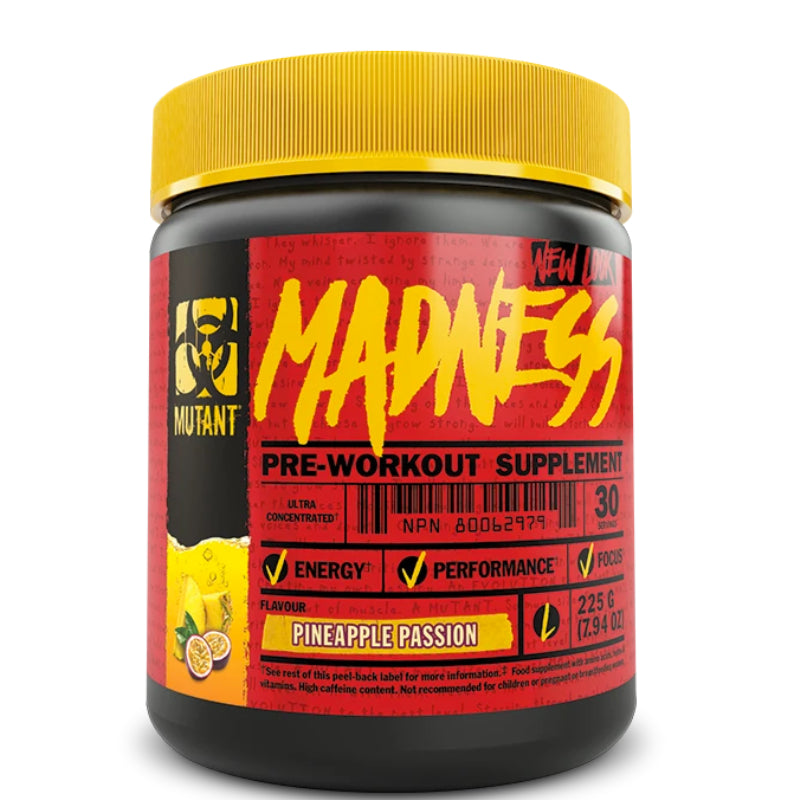 Buy Now! Mutant Madness (30 servings) Pineapple Passion. This maximum-strength formula will jolt your senses and help you demolish your next workout.