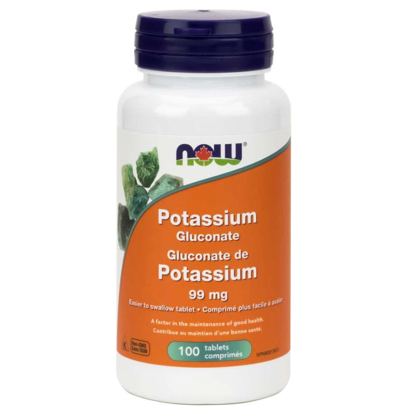 NOW Foods | Potassium Gluconate 99mg (100 tabs)