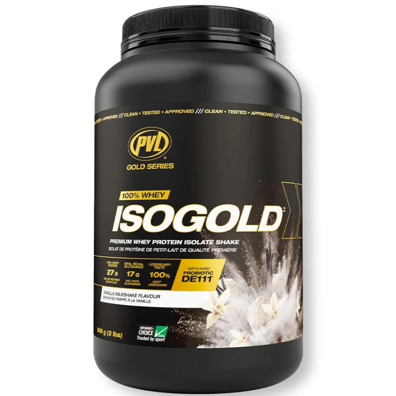 Buy Now! PVL Pure Vita Labs ISOGOLD (2 lb) Vanilla Milkshake. ISO GOLD is the premium isolated whey protein you have been looking for.