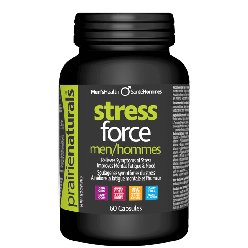 Buy Now! Prairie Naturals Stress Force (60 caps). Helps provide relief from symptoms of mental and physical stress. Helps support cognitive function and mental stamina.