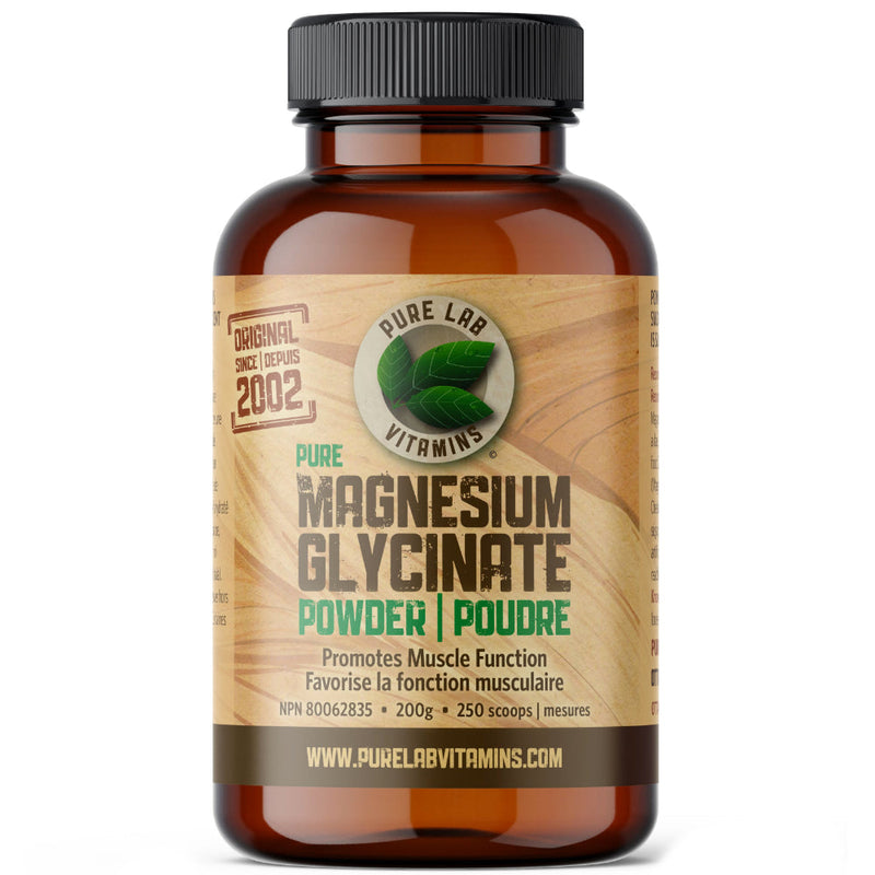 Buy Now! Pure Lab Vitamins Magnesium Glycinate Powder (200 g). Perfect for Chronic Pain, Fibromyalgia, Neuropathies, Spasms, Migraines, Restless Leg Syndrome, Chronic Constipation, Insomnia, or any combination thereof. 