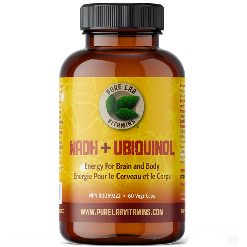 Buy Now! Pure Lab Vitamins NADH + Ubiwuinol (60 caps). Helps to maintain and/or support cardiovascular health. An antioxidant for the maintenance of good health.
