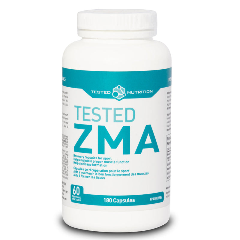 Buy Now! Tested Nutrition ZMA (180 caps). Tested ZMA (ZN-MG-B6) is a synergistic blend of Zinc and Magnesium designed to maximize absorption and promote recovery from exercise.