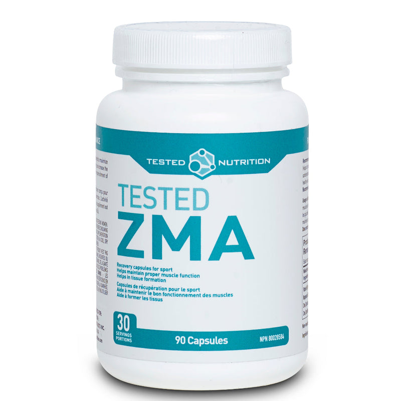Buy Now! Tested Nutrition ZMA (90 caps). Tested ZMA (ZN-MG-B6) is a synergistic blend of Zinc and Magnesium designed to maximize absorption and promote recovery from exercise.