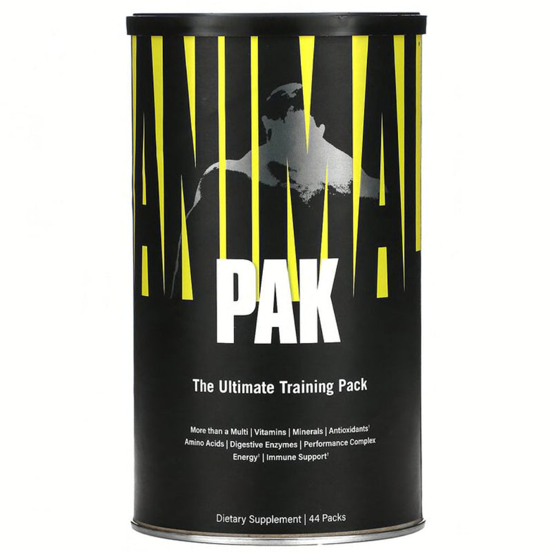 Buy Now! Universal Animal Pak (44 packs). The “Ultimate Training Pack” is far more than a mere multivitamin, but is the trusted, sturdy foundation upon which the most dedicated bodybuilders and powerlifters have built their nutritional regimens.