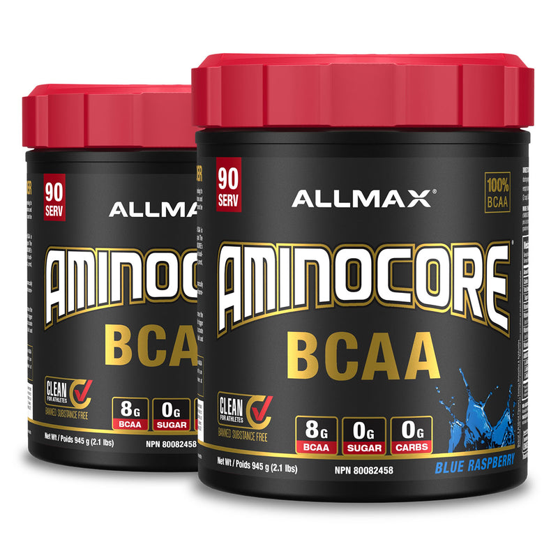 50% OFF Second bottle of Allmax Nutrition AminoCore 90 Servings BCAA powder amino drink.