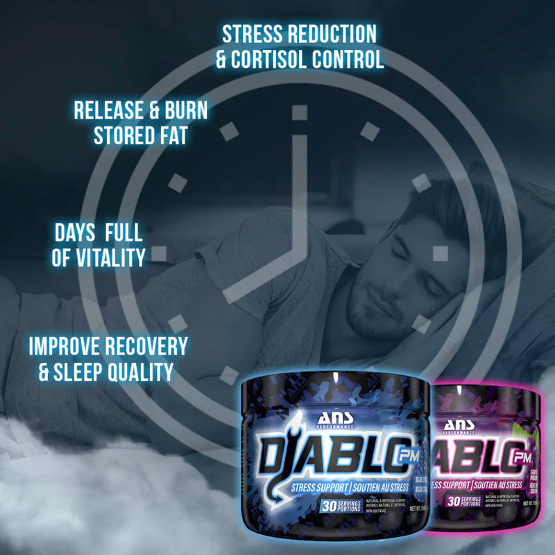 ANS Performance Diablo PM (30 servings) instagram marketing image. At its core Diablo PM is a powerful weight management tool to help achieve your dream physique while you sleep! 