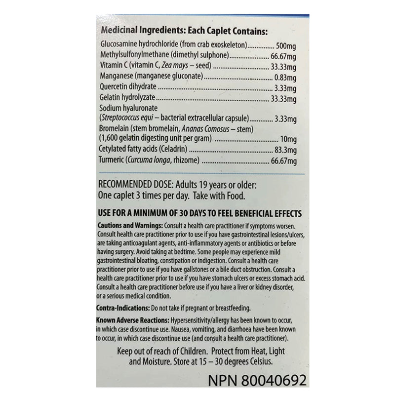 Cambridge Laboratories Joint Aid Plus (90 caps) Supplement Facts of ingredients. Joint Aid Plus helps promote both the rebuilding of damaged joints and the ongoing maintenance of healthy joints.