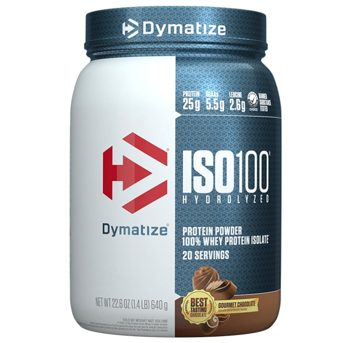 Buy Now! Dymatize ISO100 (20 servings) Gourmet Chocolate. Highest-quality protein powders in the game, it’s filtered to remove excess lactose, carbs, fat, and sugar for maximum purity, mixability and gains. Don’t just beat your best.
