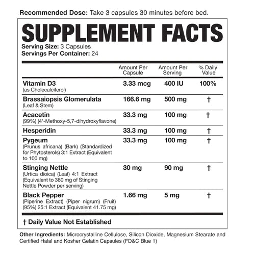 Magnum Nutraceuticals E-Brake (72 caps) supplement facts of ingredients. Magnum E-BRAKE® is a powerful anti-aromatase compound that decreases estrogen in your body at lightening speed. 