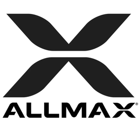Allmax Nutrition Logo with a big 'X' and the name allmax underneith.