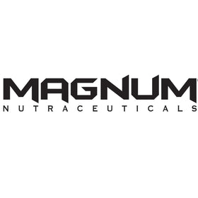 Magnum Nutraceuticals logo in black. Brand is also known as Magnum Supps. Logo is on fithsop canada website.