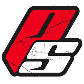 Logo for pro supps supplement company in red and white