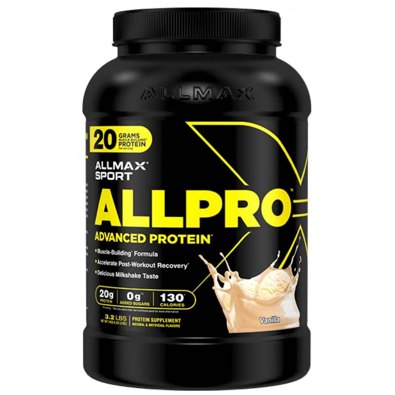 Allmax Nutrition Allpro advanced protein powder 3.2lb  vanilla