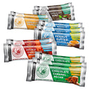 Assorted protein bar packages from Darnly Bar on a white background