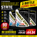 Image of 3 bottles of Nutrabolics anabolic state.