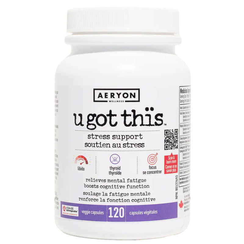 Aeryon Wellness | 'U Got This' (120 Vcaps) Stress Support