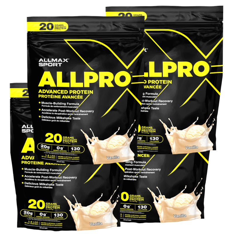 Buy 4 Save BIG! | Allmax ALLPRO (4 x 1.5 lb) That's 6lbs of Protein!