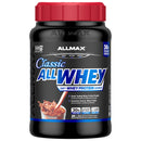 AllMax Classic AllWhey protein powder container on a white background