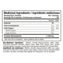 Nutritional label for gummy products with medicinal and non-medicinal ingredients.