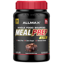 Allmax Meal Prep Lite supplement container with red lid on a white background