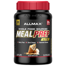 Allmax Meal Prep Lite supplement container with red lid on a white background
