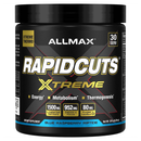 Allmax RapidCuts Xtreme supplement container on a white background