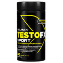 A container of Allmax Nutrition TestoFX SPORT which is a testosterone support formula with 80 capsules.