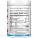 The back of a white plastic supplement bottle showing the detailed ingredients panel and directions in French and English, with AMINOCONJ and ALLMAXNUTRITION branding visible.