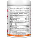 White plastic bottle of AMINOCD20 dietary supplement with a white cap, showing the back label with ingredients, directions, and a white background.
