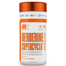 Supplement bottle labeled 'Berberine Supercyclo' with orange and white design on a white background