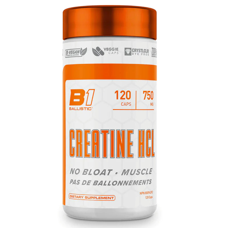 Bottle image of Ballistic labs Creatine HCL (120 Vcaps) | Creatine Hydrochloride