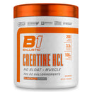 A container of Ballistic Labs Creatine HCL Powder with orange and white labeling.