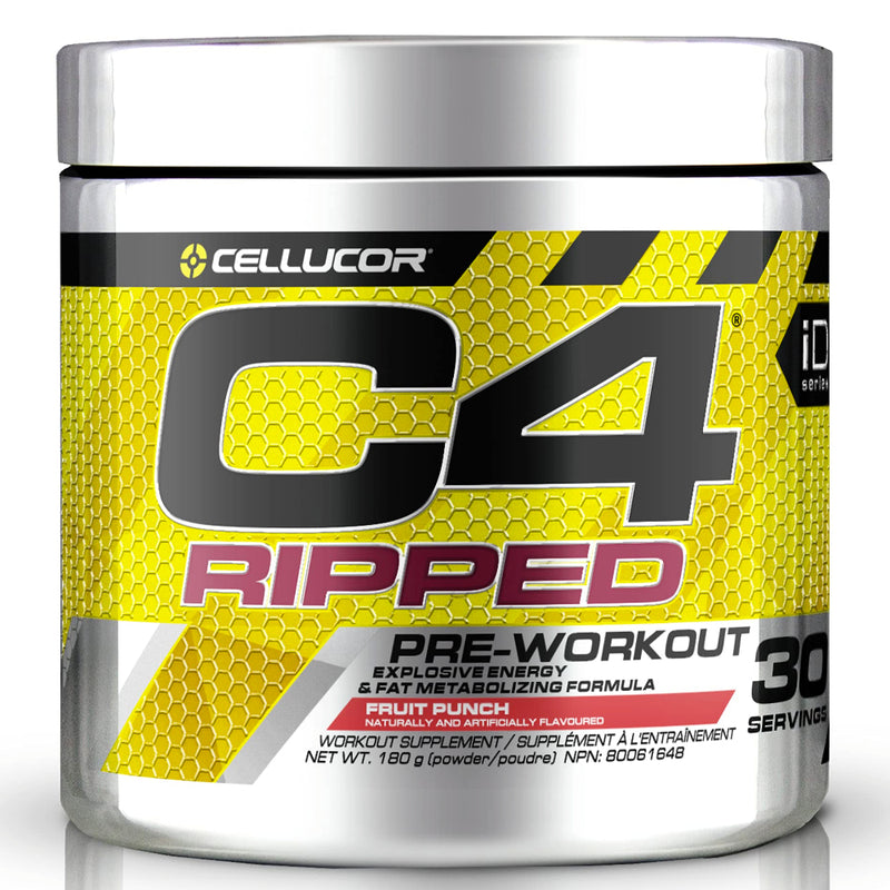 Cellucor C4 Ripped Pre-Workout Supplement (30 servings) Fruit Punch.