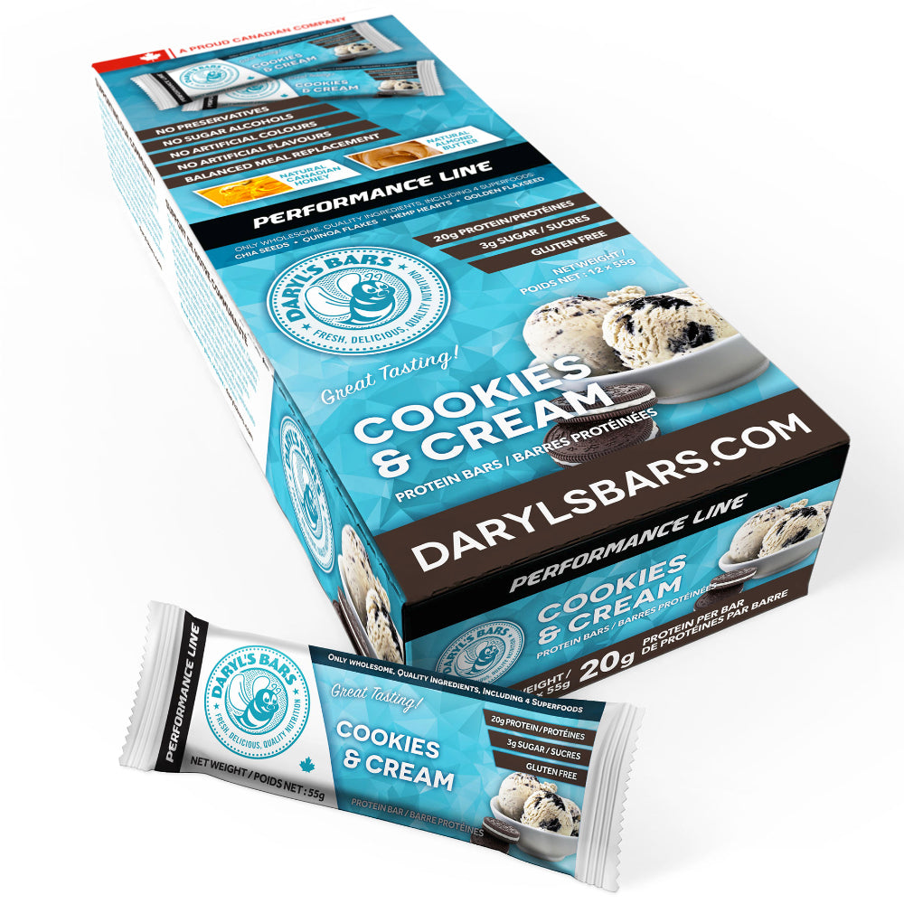 Buy Daryl's Performance Bars Cookies & Cream for Less! | Fitshop.ca