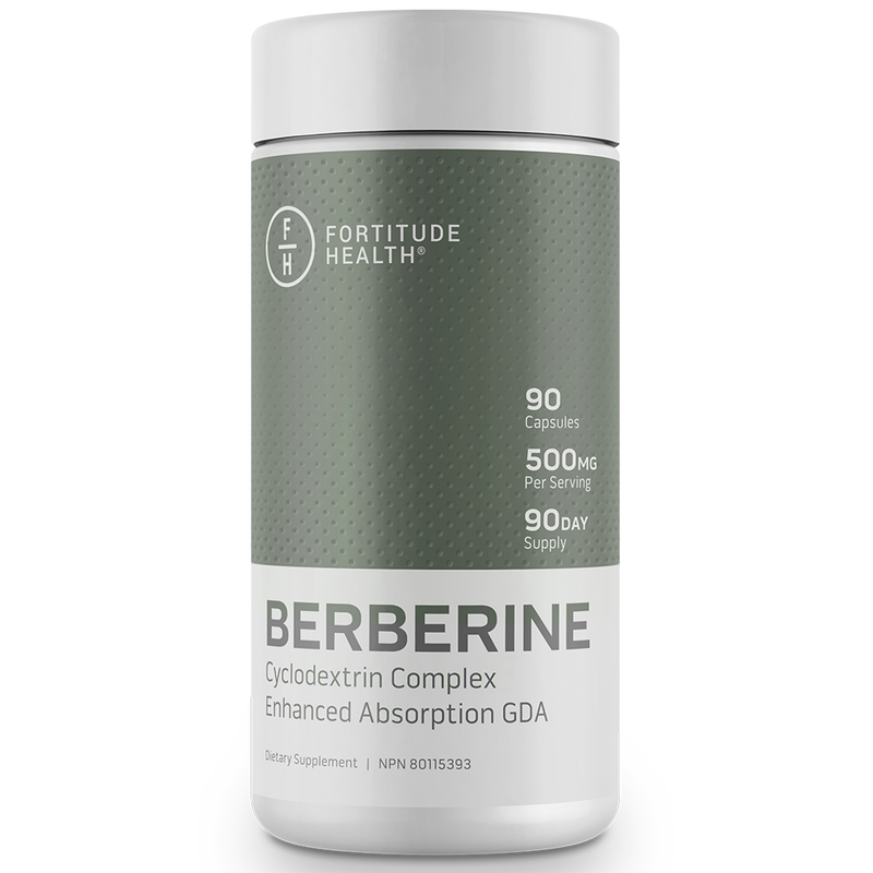 75% OFF 2nd |  Fortitude Health Berberine 500mg (2x90 Vcaps)